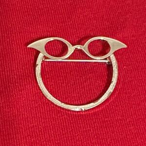 Vintage Sterling Silver Owl Brooch